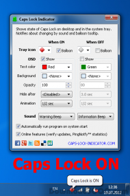 Caps Lock Indicator screenshot